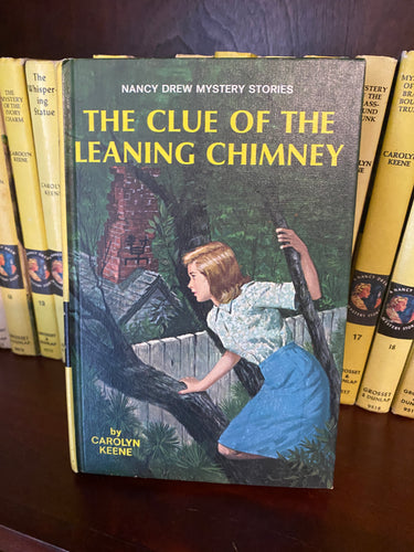 Vintage Nancy Drew Book The Clue of the Leaning Chimney 2nd Art YSPC