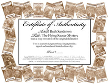 Load image into Gallery viewer, THE FLYING SAUCER MYSTERY - A Ruth Sanderson Limited Edition Print