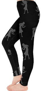 Nancy Drew Black & Grey Silhouette Leggings