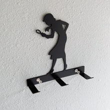 Load image into Gallery viewer, Nancy Drew Metal Silhouette Hook & Key Holder