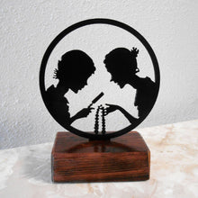 Load image into Gallery viewer, Dana Girls Metal Silhouette & Wood Shelf Decor