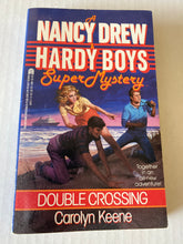 Load image into Gallery viewer, Nancy Drew Hardy Boys SuperMystery Book Double Crossing 1st Prtg