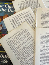 Load image into Gallery viewer, Vintage Nancy Drew Book Scrap Page Set of 20