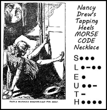 Load image into Gallery viewer, Nancy Drew "Sleuth" Morse Code Necklace