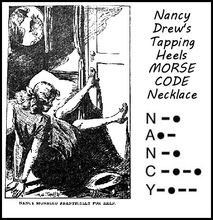 Load image into Gallery viewer, Nancy Drew "Nancy" Morse Code Necklace