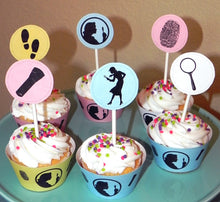 Load image into Gallery viewer, Nancy Drew Silhouettes Printable Mystery Party Kit