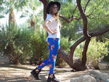 Load image into Gallery viewer, Nancy Drew Blue &amp; Orange Silhouette Leggings