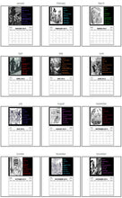 Load image into Gallery viewer, Nancy Drew Dastardly Villains Illustrations 2024 Calendar