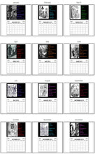 Load image into Gallery viewer, Nancy Drew Dastardly Villains Illustrations 2025 Calendar