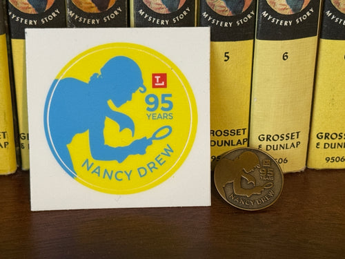 Nancy Drew 95th Anniversary Sticker & Pin Set