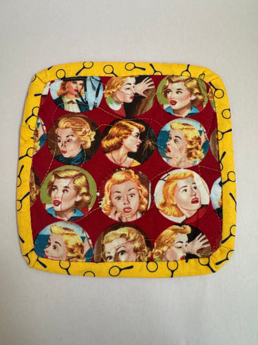 Nancy Drew Moda Fabric Potholder