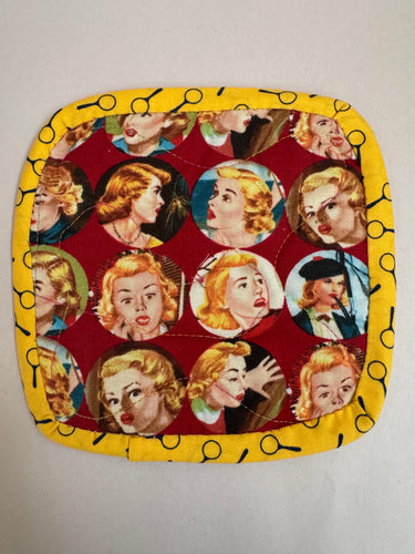 Nancy Drew Moda Fabric Potholder