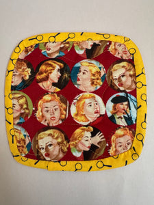 Nancy Drew Moda Fabric Potholder