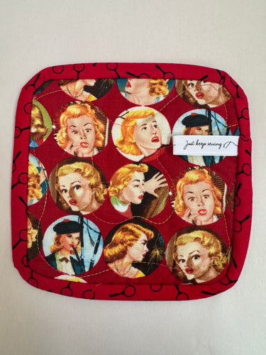 Nancy Drew Moda Fabric Potholder