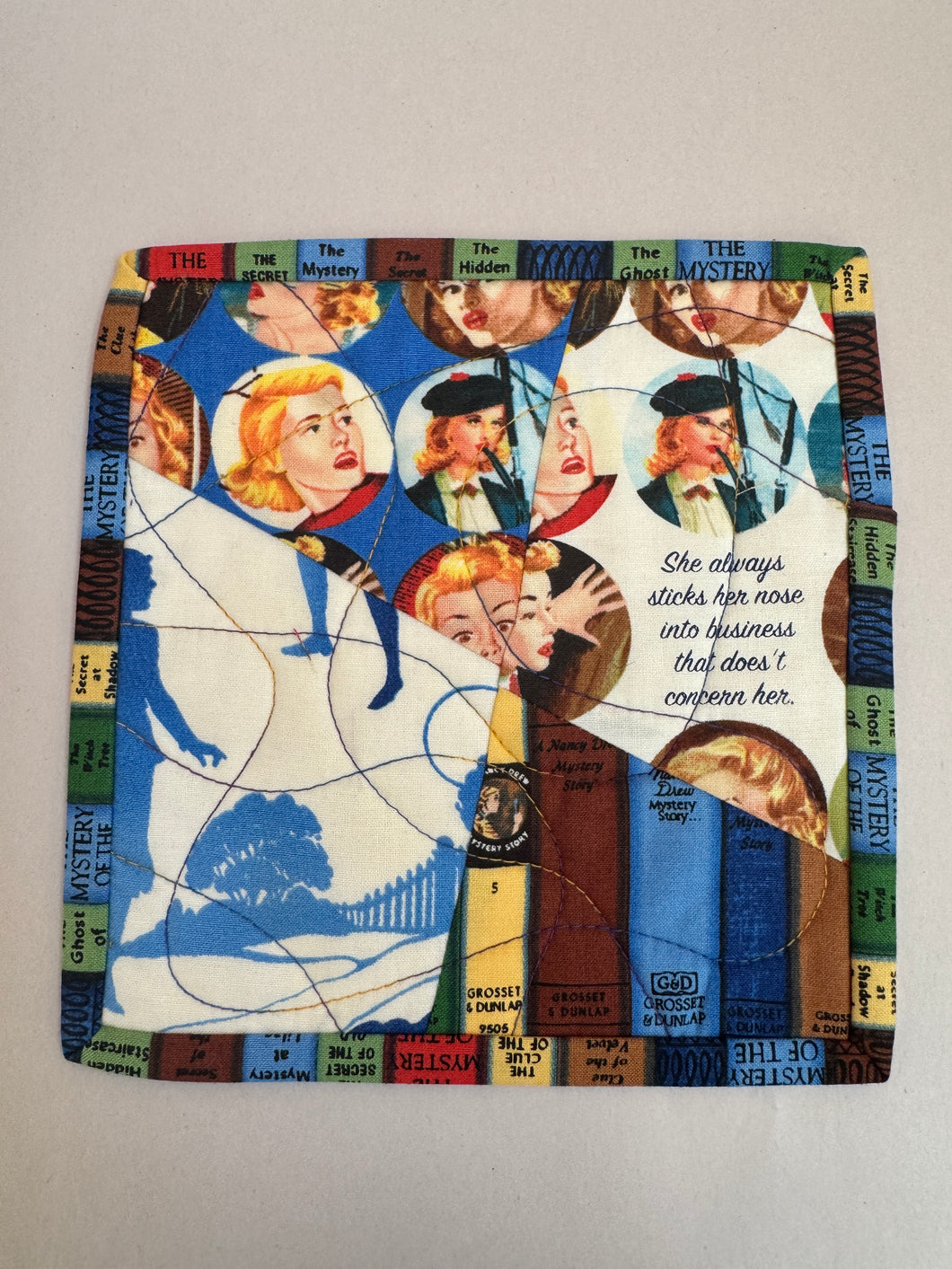 Nancy Drew Moda Fabric Bowl Cozy