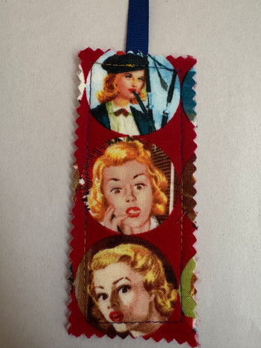 Nancy Drew Moda Fabric Bookmark w/ Ribbon