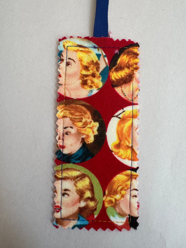 Nancy Drew Moda Fabric Bookmark w/ Ribbon