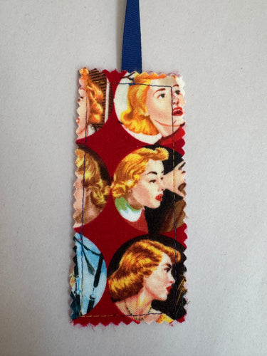 Nancy Drew Moda Fabric Bookmark w/ Ribbon