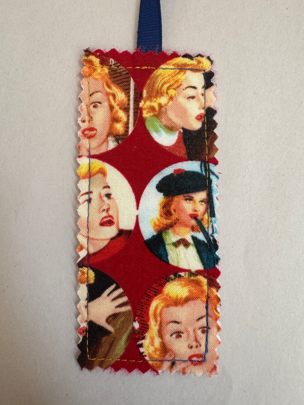 Nancy Drew Moda Fabric Bookmark w/ Ribbon