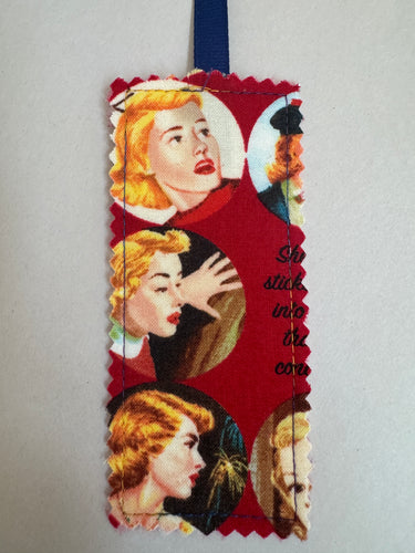 Nancy Drew Moda Fabric Bookmark w/ Ribbon