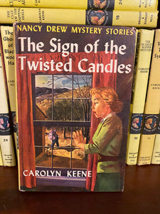 Vintage Nancy Drew #9 Twisted Candles 1st YSPC Printing OT