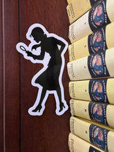 Load image into Gallery viewer, Large Nancy Drew Silhouette Sticker 4"