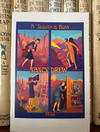 Nancy Drew - A Sleuth is Born Sticker tribute to 1st four books