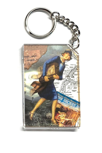 Nancy Drew Collage Key Chain