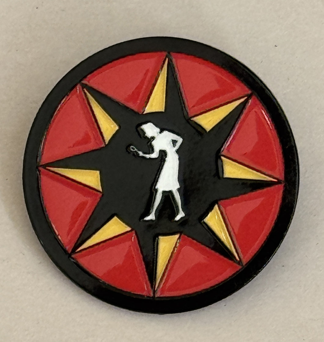 Nancy Drew Lancaster Convention Hex Silhouette Pin
