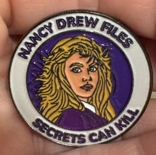 Load image into Gallery viewer, Nancy Drew Files Enamel Pin 40th Anniversary Limited Edition