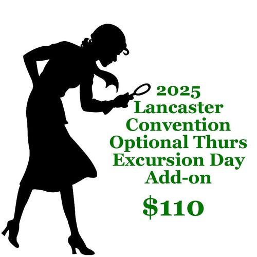 Nancy Drew Conference - Lancaster, PA - Optional Excursion Day Add-on