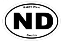 Nancy Drew Sleuths ND Decal