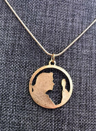 Nancy Drew Gold Cameo Necklace