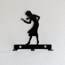Load image into Gallery viewer, Nancy Drew Metal Silhouette Hook &amp; Key Holder