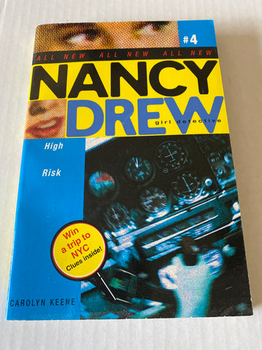 Nancy Drew Girl Detective Book High Risk 1st Prtg