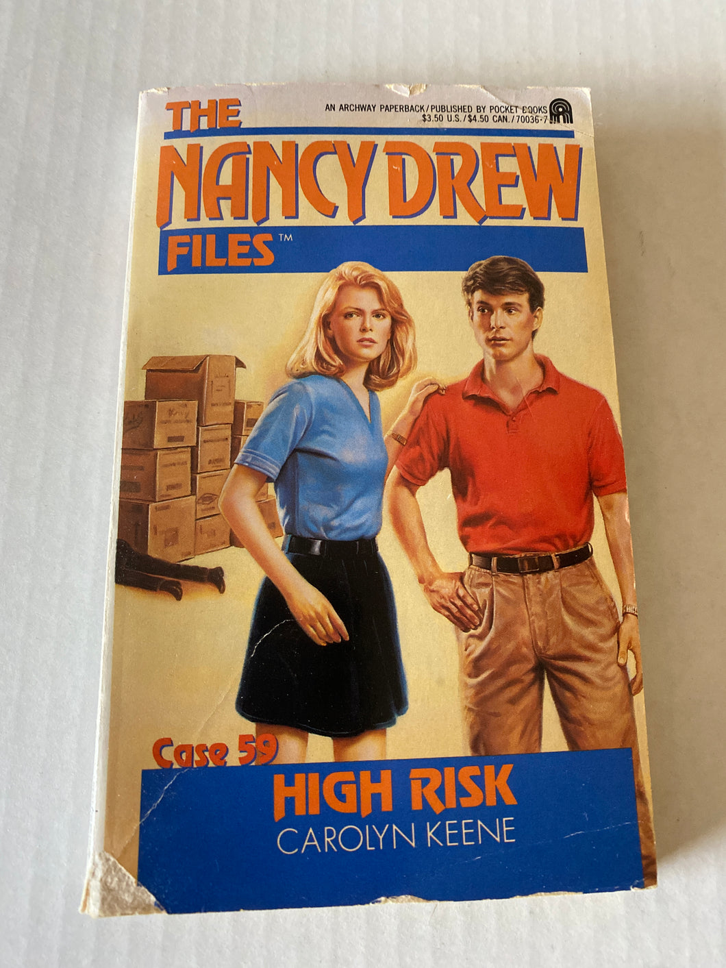 Nancy Drew Files Book #59 High Risk 1st Prtg