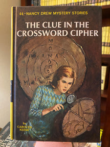 Vintage Nancy Drew Book The Clue in the Crossword Cipher