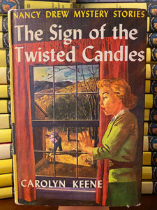 Vintage Nancy Drew Book The Sign of the Twisted Candles 1st PC Printing Original Text