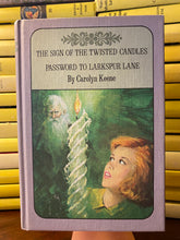 Load image into Gallery viewer, Vintage Nancy Drew Twin Thriller Book Club Twisted Candles Larkspur Lane