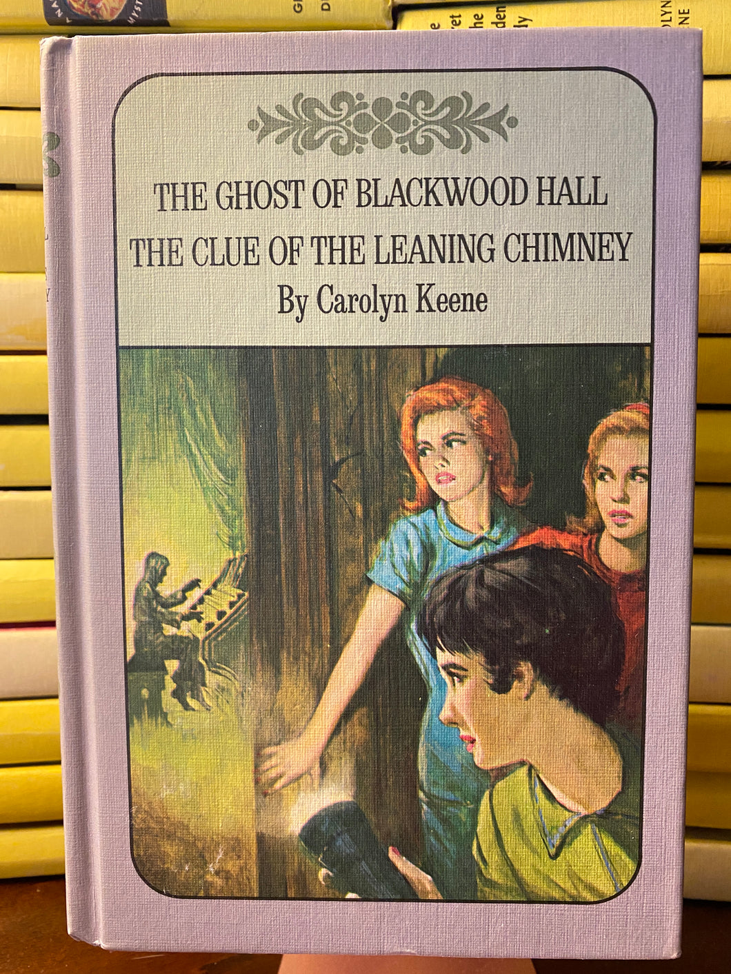 Vintage Nancy Drew Twin Thriller Book Club Blackwood Hall Leaning Chimney