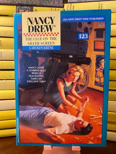 Nancy Drew Digest Paperback The Clue on the Silver Screen 1st Prtg