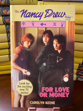 Load image into Gallery viewer, Nancy Drew Files Book #112 For Love or Money 1995 TV Show Cover