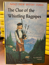 Load image into Gallery viewer, Vintage Nancy Drew Book The Whistling Bagpipes 1st Prtg (no trifold ad)
