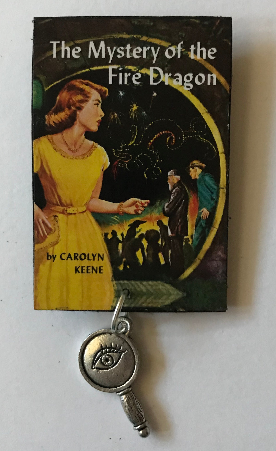Nancy Drew Book Cover Fire Dragon Pin or Ornament