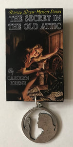 Nancy Drew Book Cover Old Attic Pin or Ornament