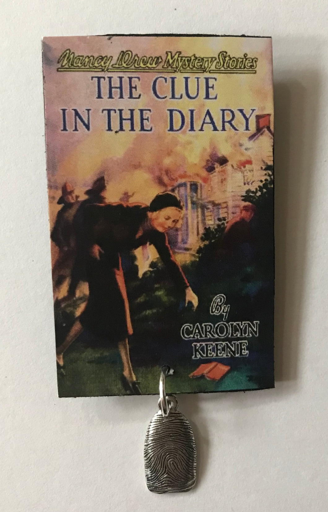 Nancy Drew Book Cover Clue in the Diary Pin or Ornament