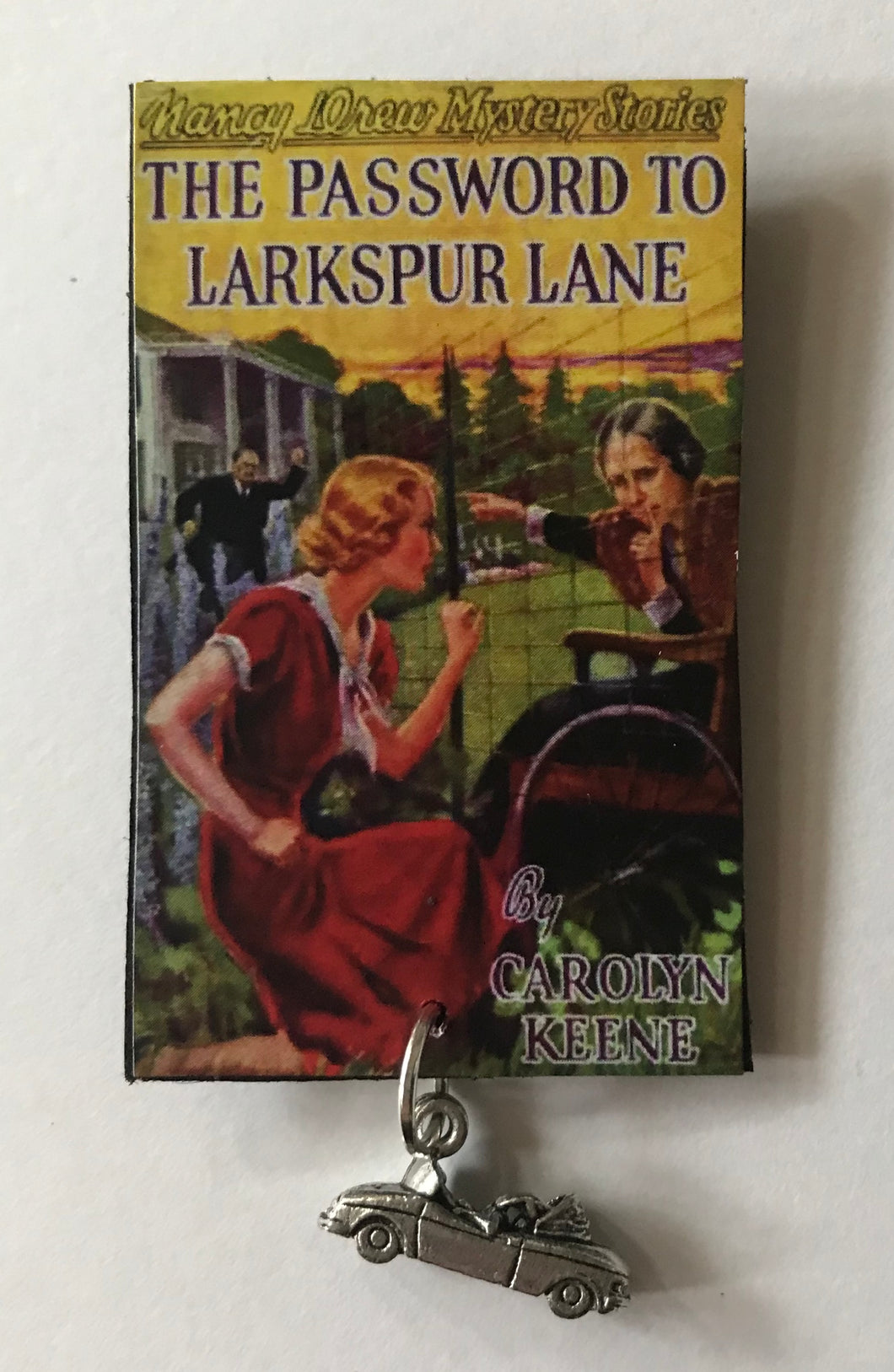 Nancy Drew Book Cover Larkspur Lane Pin or Ornament