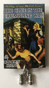Nancy Drew Book Cover Crumbling Wall Pin or Ornament