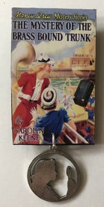 Nancy Drew Book Cover Brass-Bound Trunk Pin or Ornament