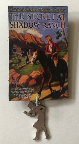 Nancy Drew Book Cover Shadow Ranch Pin or Ornament